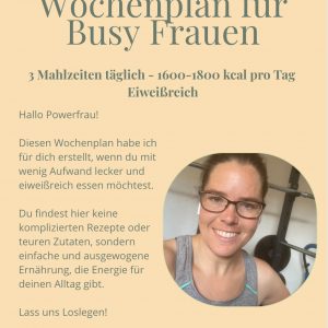 Wochenplan für Busy Frauen